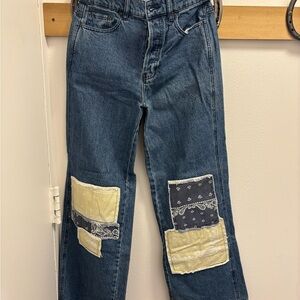 PacSun Patchwork Baggy Jeans